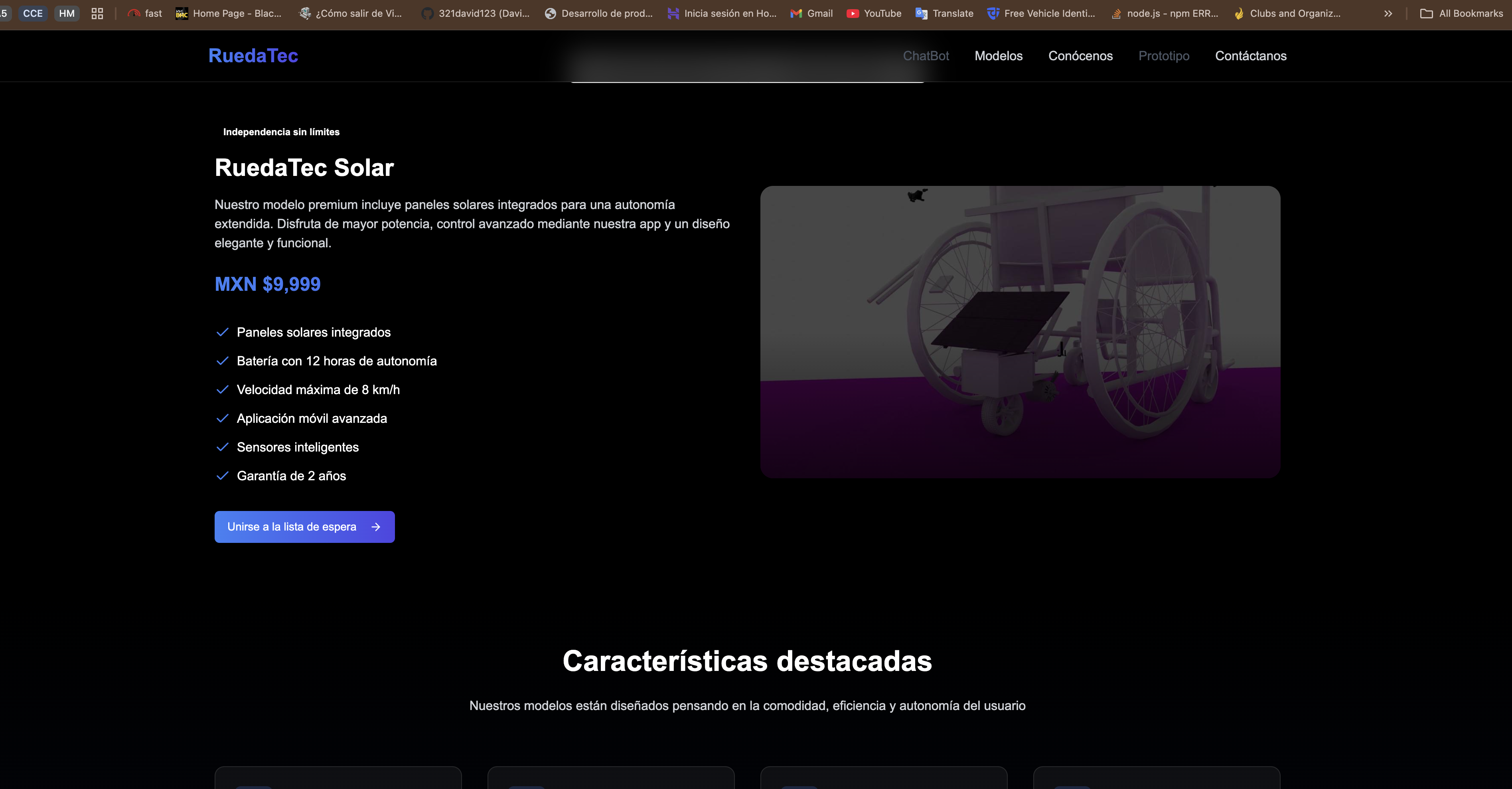 ruedatec website screenshot